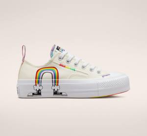 Boty Nízké Converse Chuck Taylor All Star Lift Platformyě Pride Červené | CV-753THI