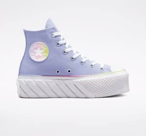 Boty Vysoké Converse Chuck Taylor All Star 2X Lift Platformyě Pastel Gradient Blankyt Bílé | CV-231FOJ