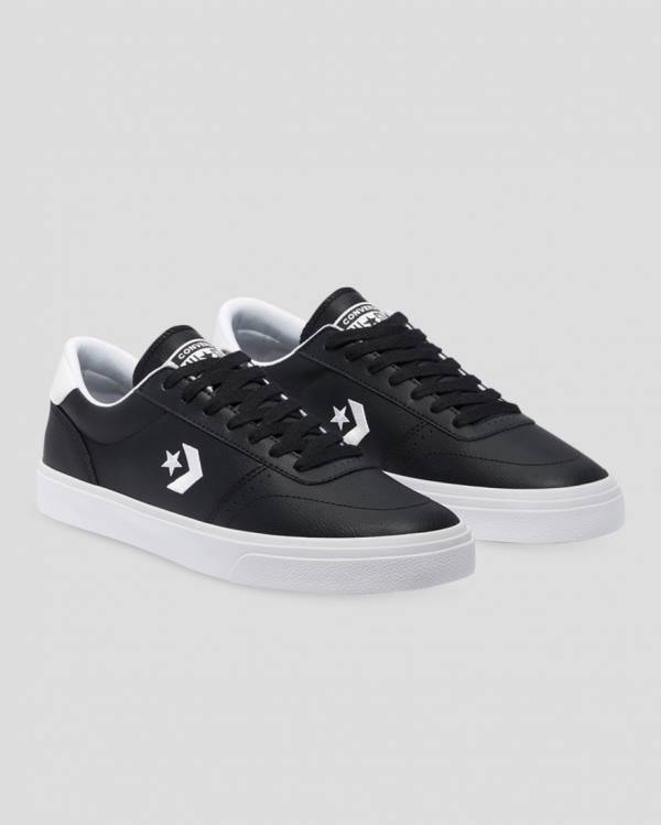 Boty Nízké Converse Boulevard Faux Læder Černé | CV-475MPX