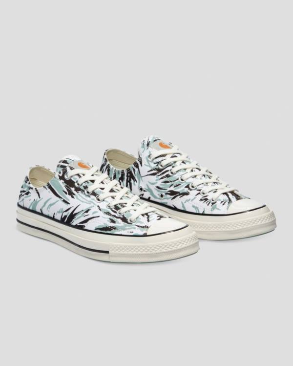 Boty Nízké Converse Carhartt Chuck 70 Bílé Zelene | CV-630GDJ