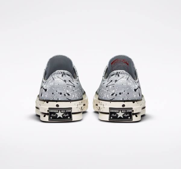 Boty Nízké Converse Chuck 70 Archive Paint Splatter Šedé Černé Bílé | CV-812XJT