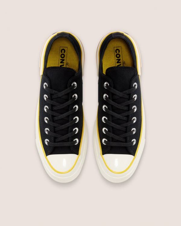 Boty Nízké Converse Chuck 70 Hacked Heel Černé | CV-093BKU