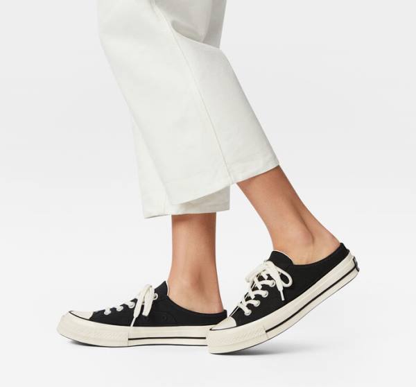 Boty Nízké Converse Chuck 70 Mule Černé | CV-134WRT