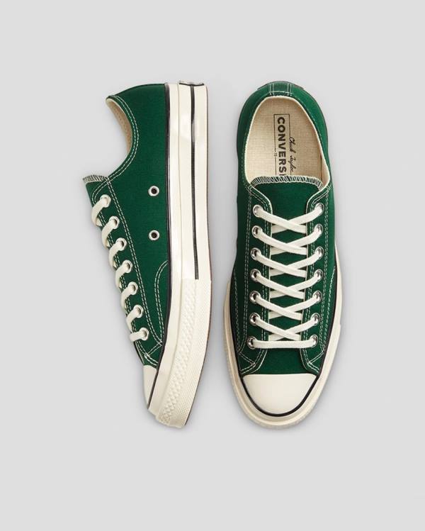 Boty Nízké Converse Chuck 70 Organic Platene Zelene | CV-287KVX