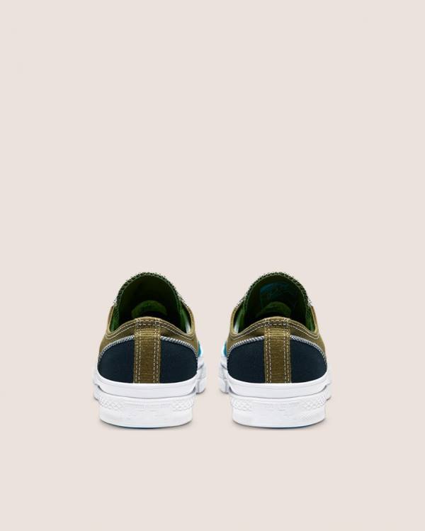 Boty Nízké Converse Chuck 70 Patchwork Olivy Zelené Blankyt | CV-541FIK