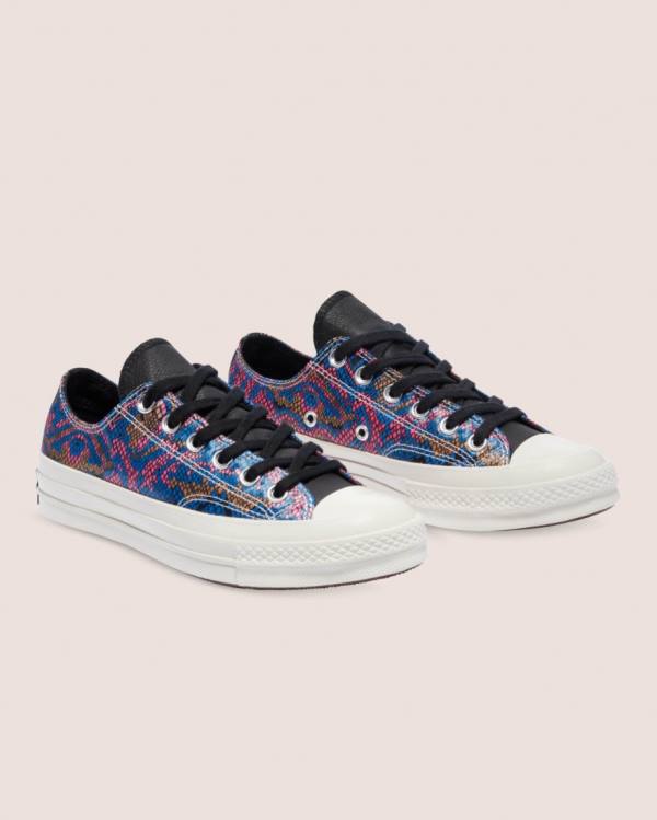 Boty Nízké Converse Chuck 70 Satin Snake Print Černé | CV-571YSK