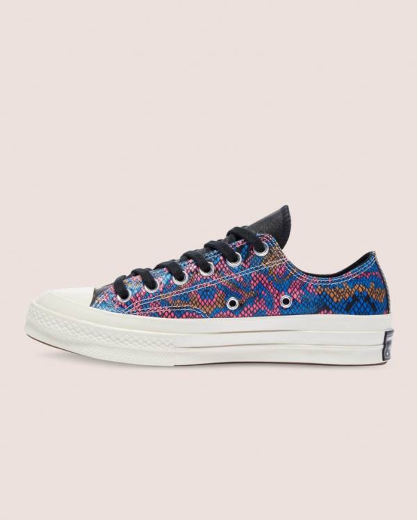 Boty Nízké Converse Chuck 70 Satin Snake Print Černé | CV-571YSK