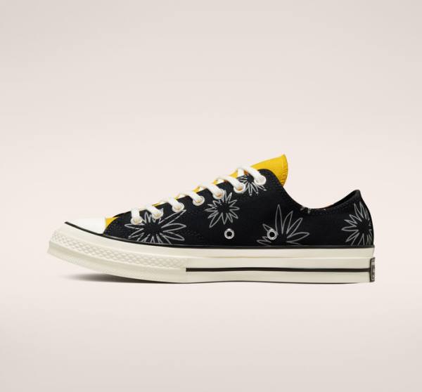 Boty Nízké Converse Chuck 70 Sunny Floral Černé | CV-602TGR