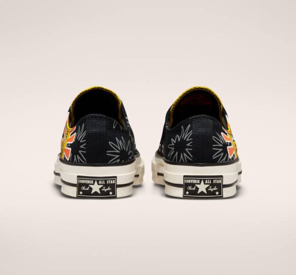 Boty Nízké Converse Chuck 70 Sunny Floral Černé | CV-602TGR