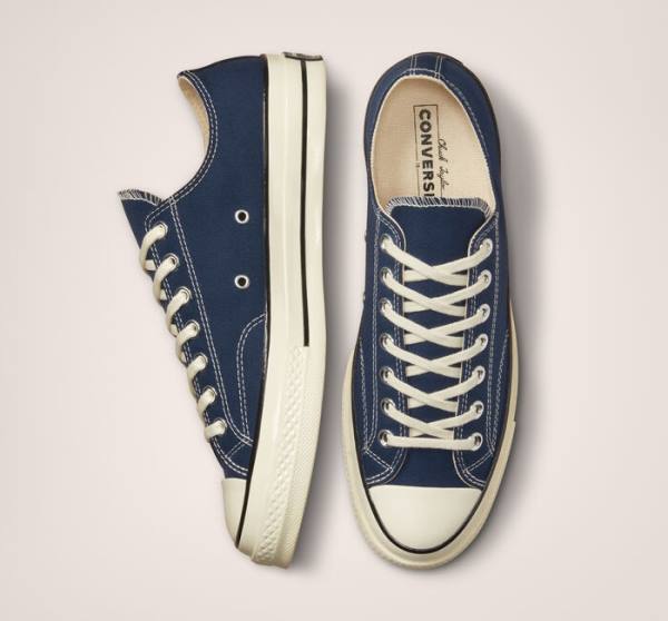 Boty Nízké Converse Chuck 70 Tonal Polyester Tmavě Blankyt Černé | CV-785SGY