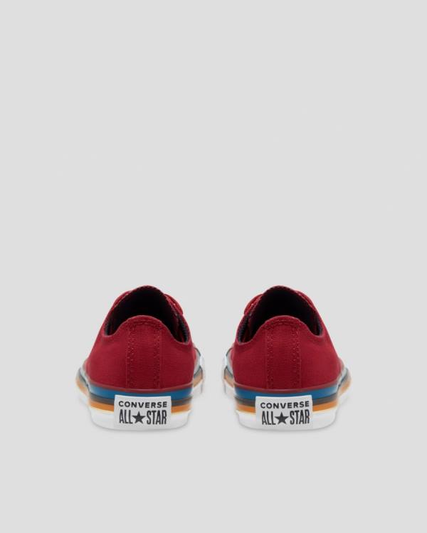 Boty Nízké Converse Chuck Taylor All Star Multi Stripe Červené | CV-056MWR