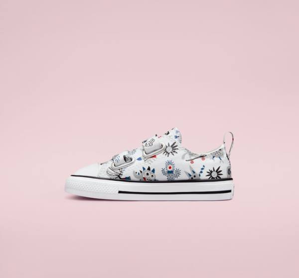 Boty Nízké Converse Chuck Taylor All Star Easy-On Creatures Bílé Šedé Blankyt | CV-056YKF