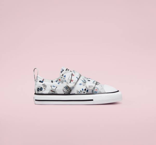 Boty Nízké Converse Chuck Taylor All Star Easy-On Creatures Bílé Šedé Blankyt | CV-056YKF