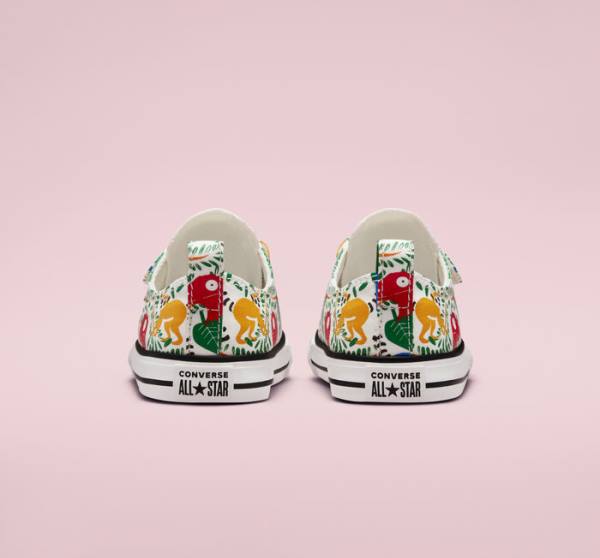 Boty Nízké Converse Chuck Taylor All Star Easy-On Multicolored Animals Bílé Viacfarebný Černé | CV-086LFR