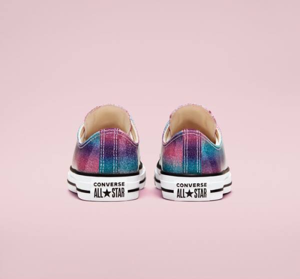 Boty Nízké Converse Chuck Taylor All Star Glitter Drip Bílé Béžový Bílé | CV-086PNU