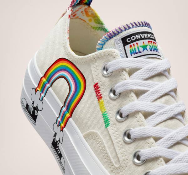 Boty Nízké Converse Chuck Taylor All Star Lift Platformyě Pride Červené | CV-130BOF