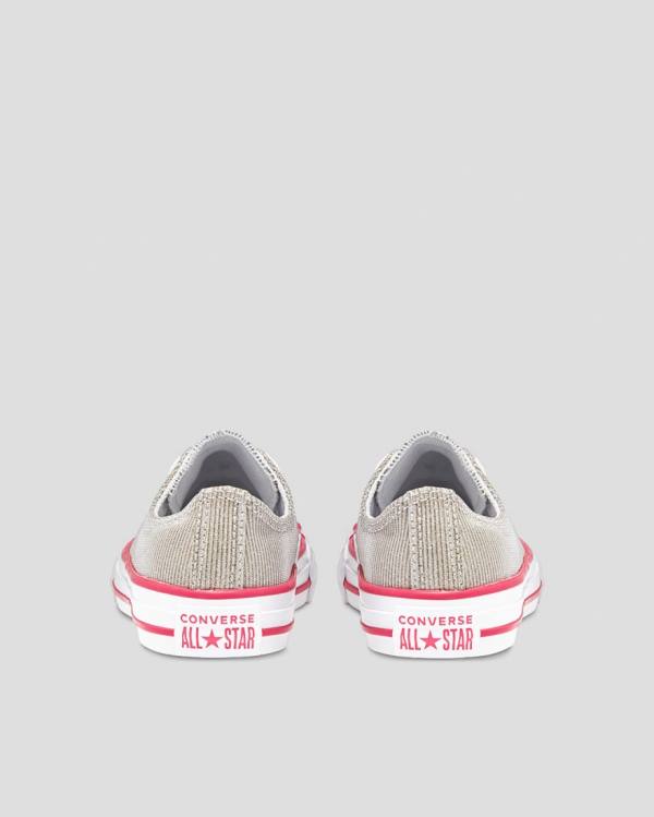 Boty Nízké Converse Chuck Taylor All Star Glitter Textilní Hnědé | CV-254WYD