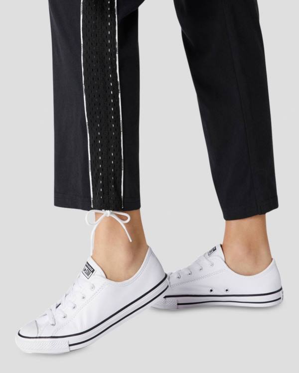 Boty Nízké Converse Chuck Taylor All Star Dainty Læder Bílé | CV-310JAV