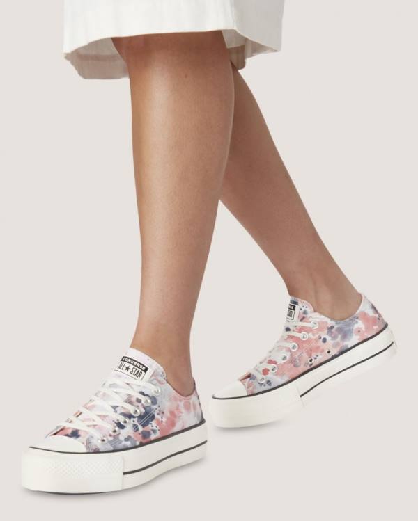 Boty Nízké Converse Chuck Taylor All Star Lift Festival Šedé Růžové | CV-351PDG