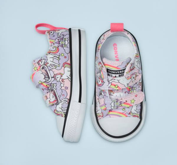 Boty Nízké Converse Chuck Taylor All Star Easy-On Neon Unicorn Růžové Viacfarebný Bílé | CV-364WOB
