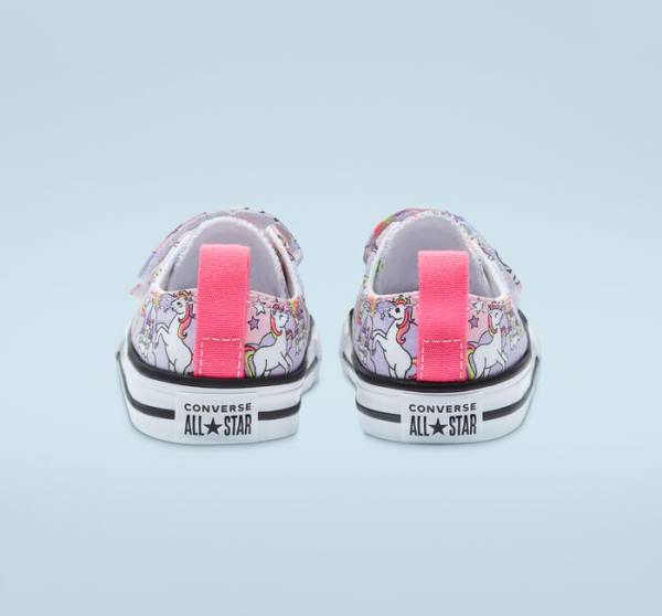 Boty Nízké Converse Chuck Taylor All Star Easy-On Neon Unicorn Růžové Viacfarebný Bílé | CV-364WOB