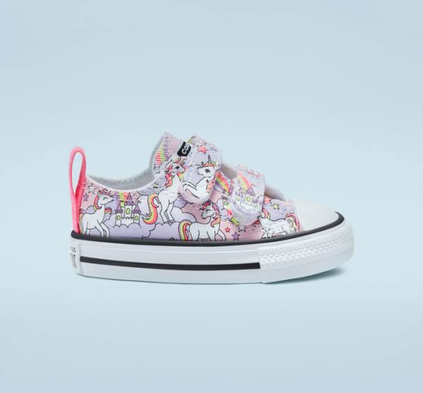 Boty Nízké Converse Chuck Taylor All Star Easy-On Neon Unicorn Růžové Viacfarebný Bílé | CV-364WOB