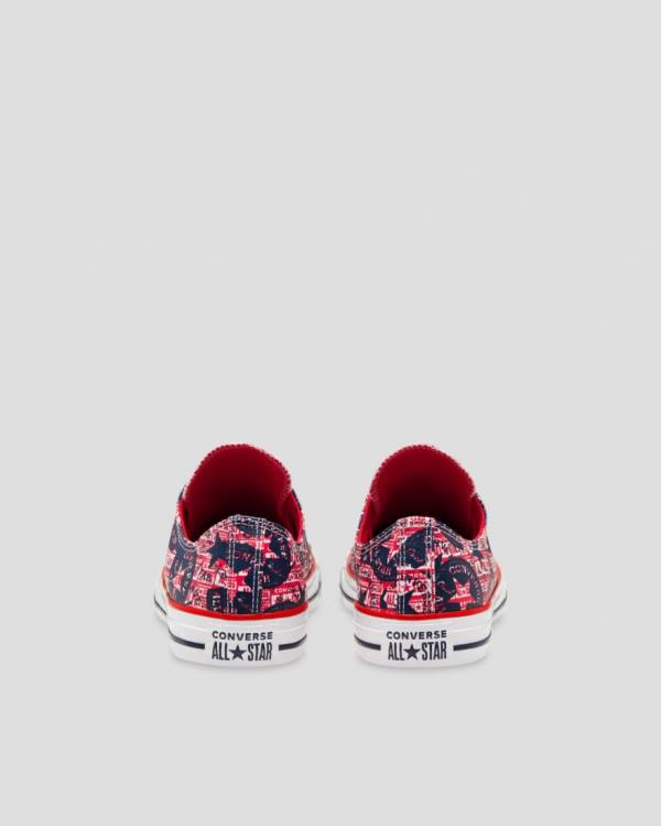 Boty Nízké Converse Chuck Taylor All Star Logo Replay Červené Černé | CV-392DFH
