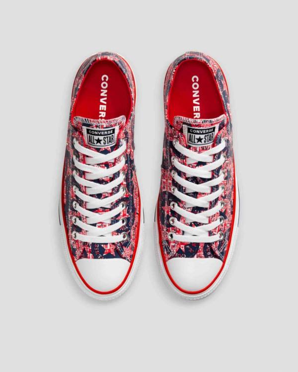 Boty Nízké Converse Chuck Taylor All Star Logo Replay Červené Černé | CV-392DFH