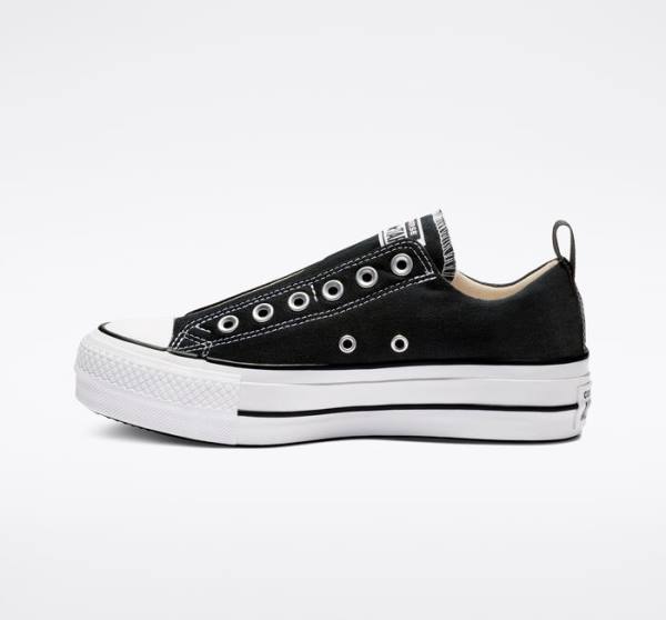 Boty Nízké Converse Chuck Taylor All Star Lift Platformyě Slip Černé Bílé | CV-480JFU