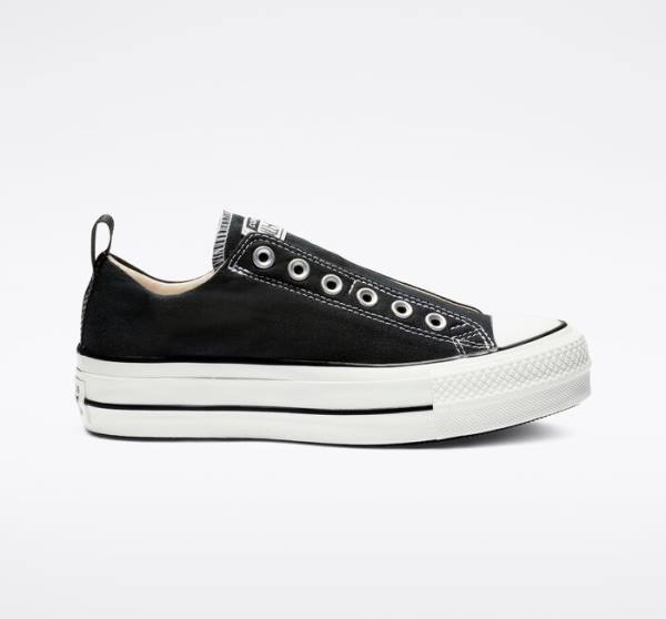 Boty Nízké Converse Chuck Taylor All Star Lift Platformyě Slip Černé Bílé | CV-480JFU