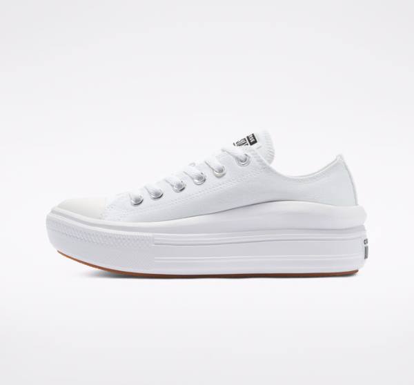 Boty Nízké Converse Chuck Taylor All Star Move Platformyě Bílé Bílé Bílé | CV-480OUC