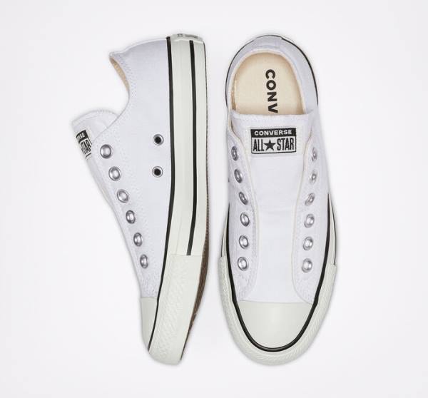 Boty Nízké Converse Chuck Taylor All Star Slip Bílé Černé Bílé | CV-523GPY
