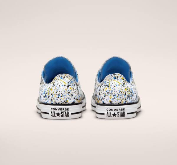 Boty Nízké Converse Chuck Taylor All Star Archive Paint Splatter Bílé Blankyt | CV-523TIK