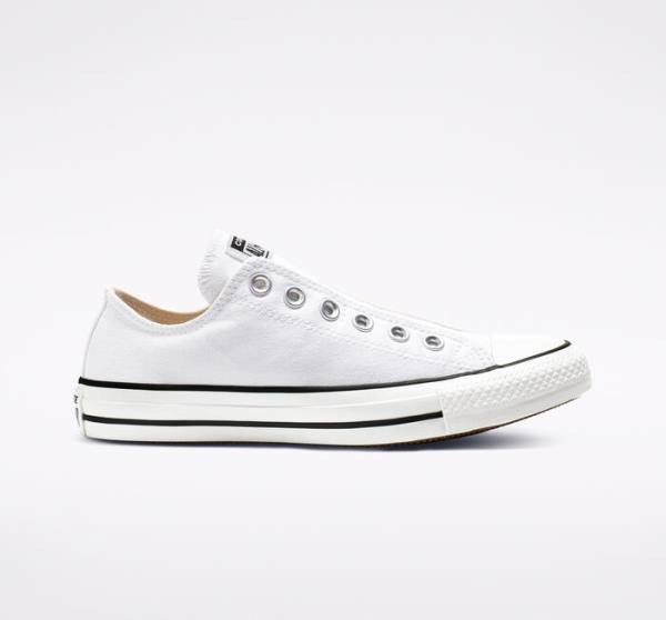 Boty Nízké Converse Chuck Taylor All Star Slip Bílé Černé Bílé | CV-547IDB