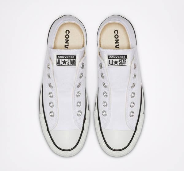 Boty Nízké Converse Chuck Taylor All Star Slip Bílé Černé Bílé | CV-547IDB