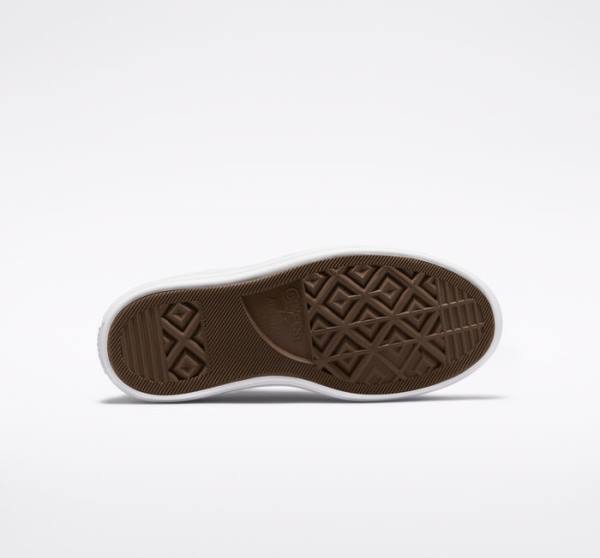 Boty Nízké Converse Chuck Taylor All Star Move Platformyě Bílé Fialové Bílé | CV-547VRM