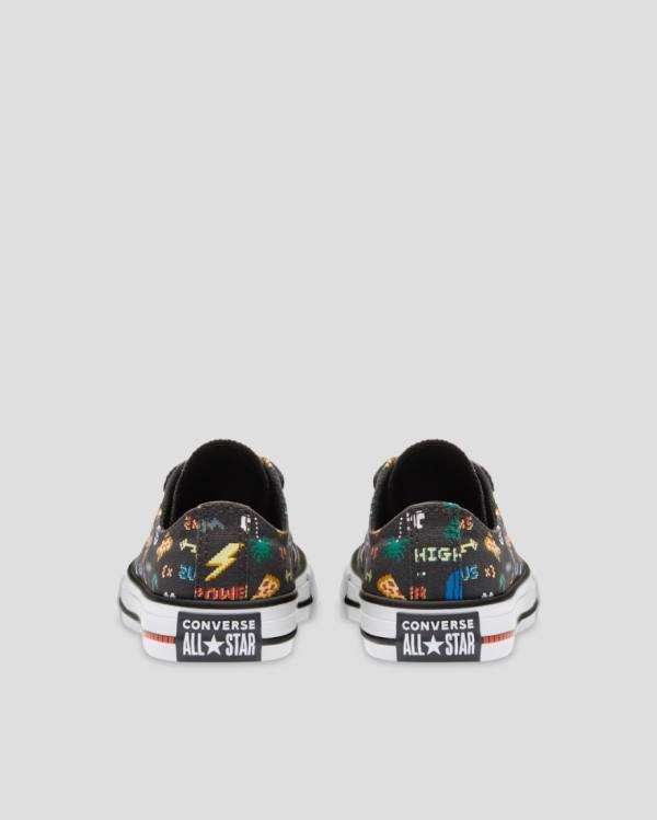 Boty Nízké Converse Chuck Taylor All Star Gamer Print Černé | CV-605IEC