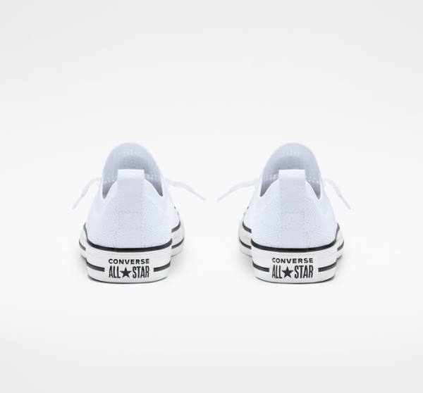 Boty Nízké Converse Chuck Taylor All Star Shoreline Knit Slip Bílé Černé Bílé | CV-639YIS