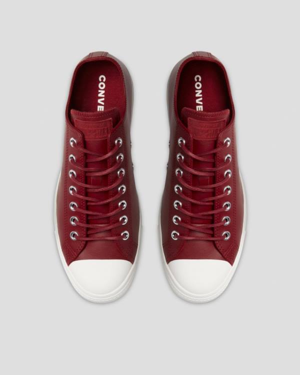 Boty Nízké Converse Chuck Taylor All Star Seasonal Læder Vínové | CV-672KPM