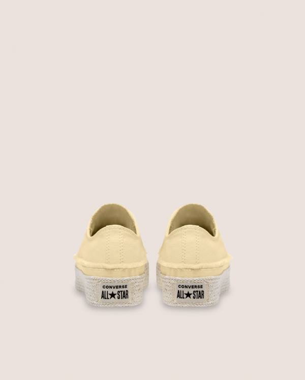 Boty Nízké Converse Chuck Taylor All Star Espadrilky Platformyě Béžový | CV-684EQO