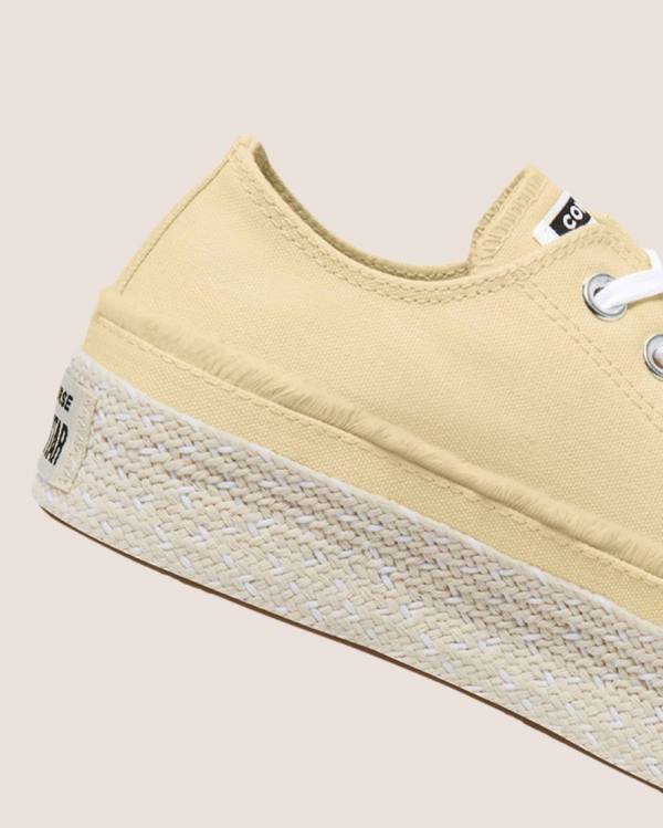 Boty Nízké Converse Chuck Taylor All Star Espadrilky Platformyě Béžový | CV-684EQO