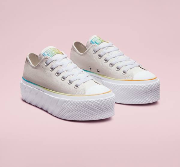 Boty Nízké Converse Chuck Taylor All Star 2X Lift Platformyě Gradient Bílé Blankyt | CV-708JIY