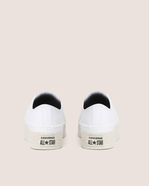 Boty Nízké Converse Chuck Taylor All Star Espadrilky Platformyě Bílé | CV-720CSQ