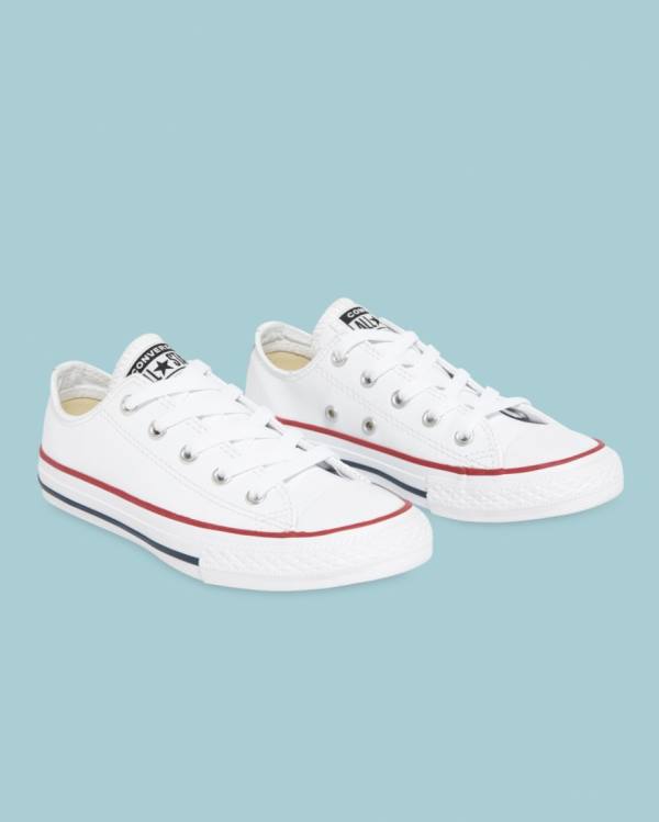 Boty Nízké Converse Chuck Taylor All Star Læder Bílé | CV-723DLI