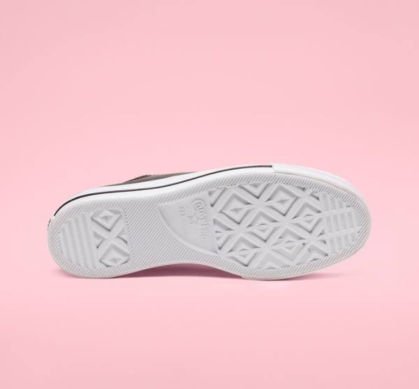 Boty Nízké Converse Chuck Taylor All Star Lift Platformyě Læder Černé Bílé | CV-749RHS