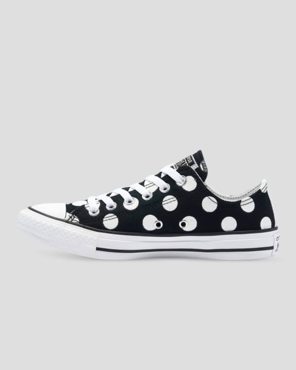 Boty Nízké Converse Chuck Taylor All Star Glitter Shine Černé | CV-759PEN