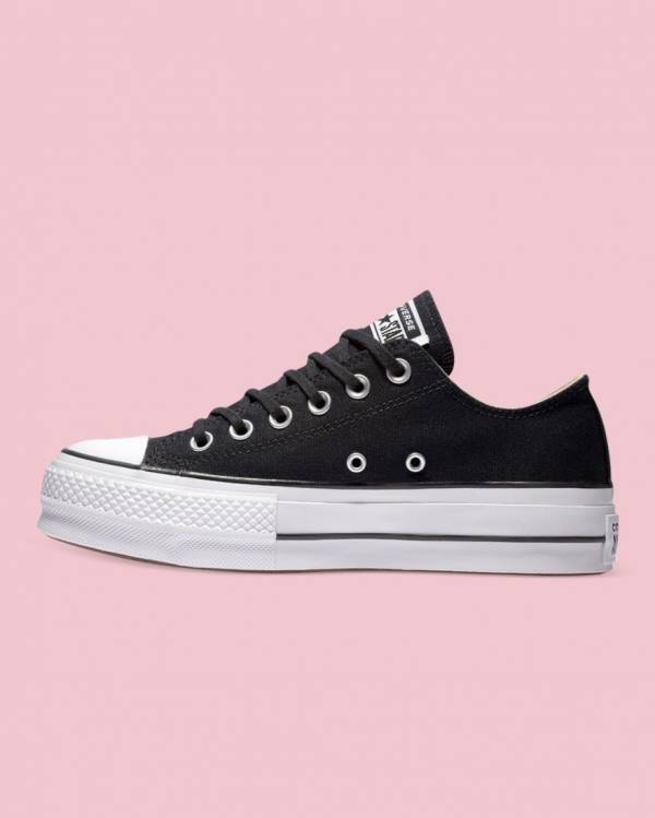 Boty Nízké Converse Chuck Taylor All Star Platene Lift Černé | CV-814QKL