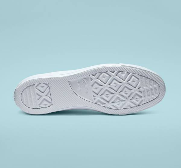 Boty Nízké Converse Chuck Taylor All Star Læder All White Bílé | CV-934ETL