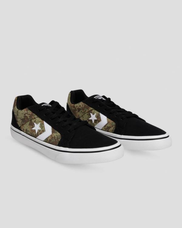 Boty Nízké Converse El Distrito Mix And Match Černé Maskáčové | CV-283DXR