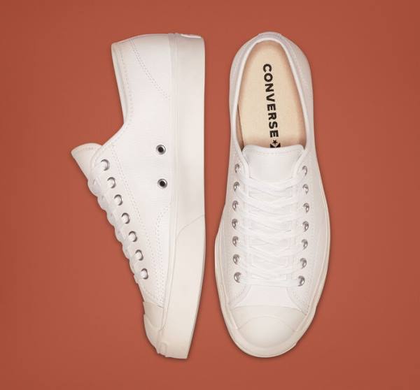 Boty Nízké Converse Jack Purcell Læder Bílé Bílé Bílé | CV-813NUD